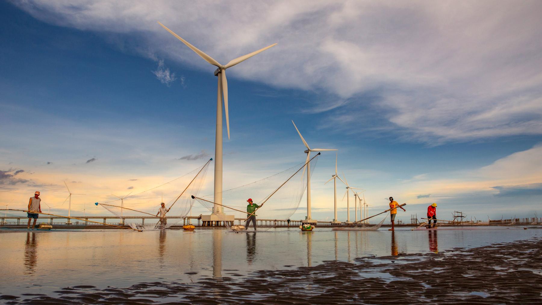 Wind turbines — Cover of UNU-IAS Annual Report 2022