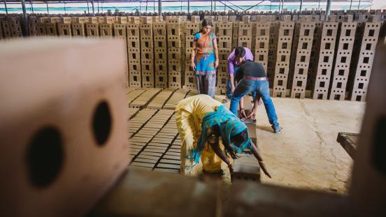 Kulbhushan brick kilns, Sahibzada Ajit Singh Nagar District, Punjab, India.