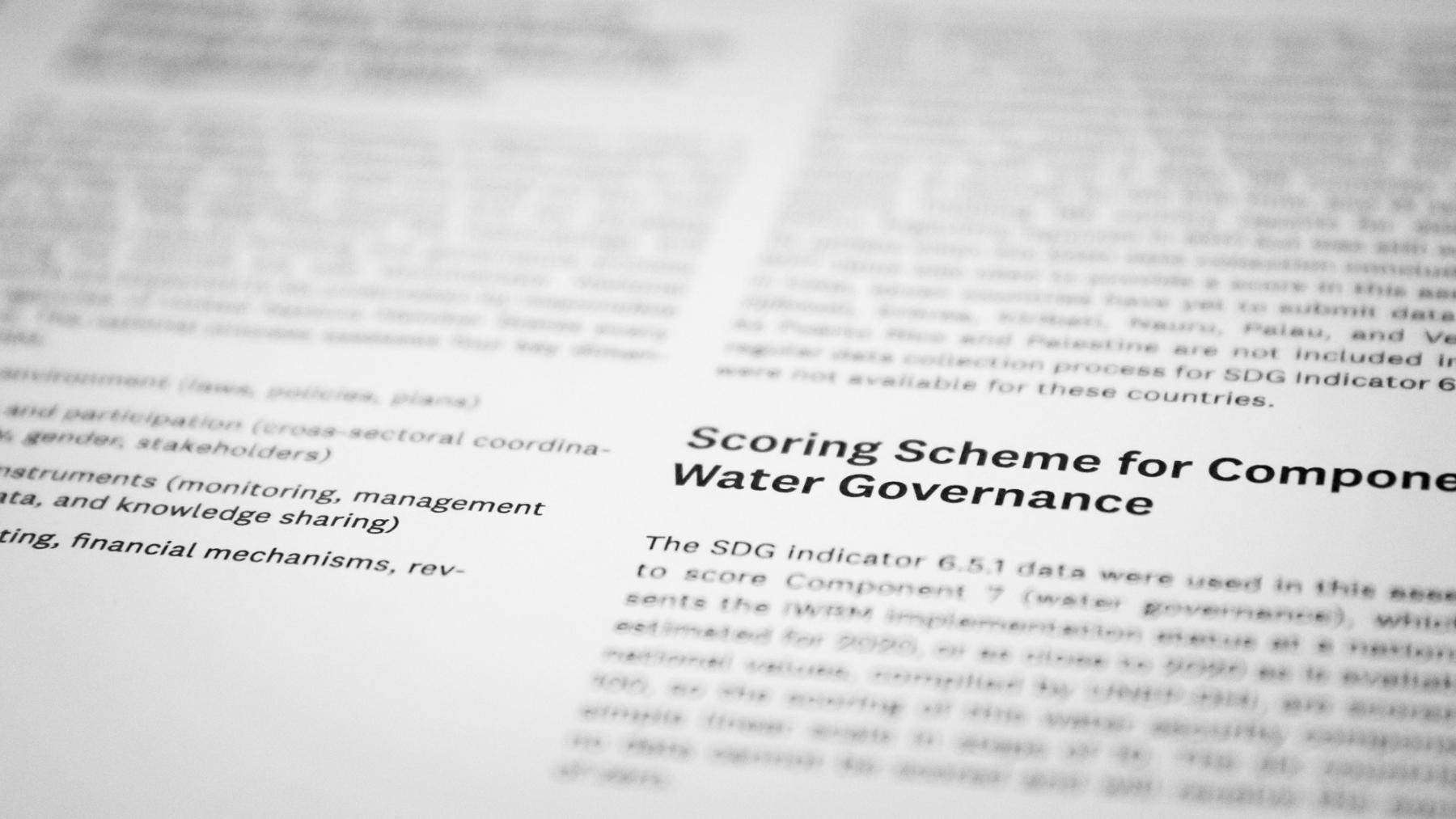 Page of Global Water Security 2023 Assessment report