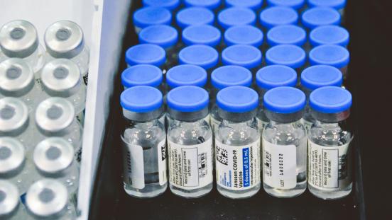 Vials of COVID-19 vaccines